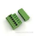 Plug in PCB terminal block 3.5MM pitch male female pair plug